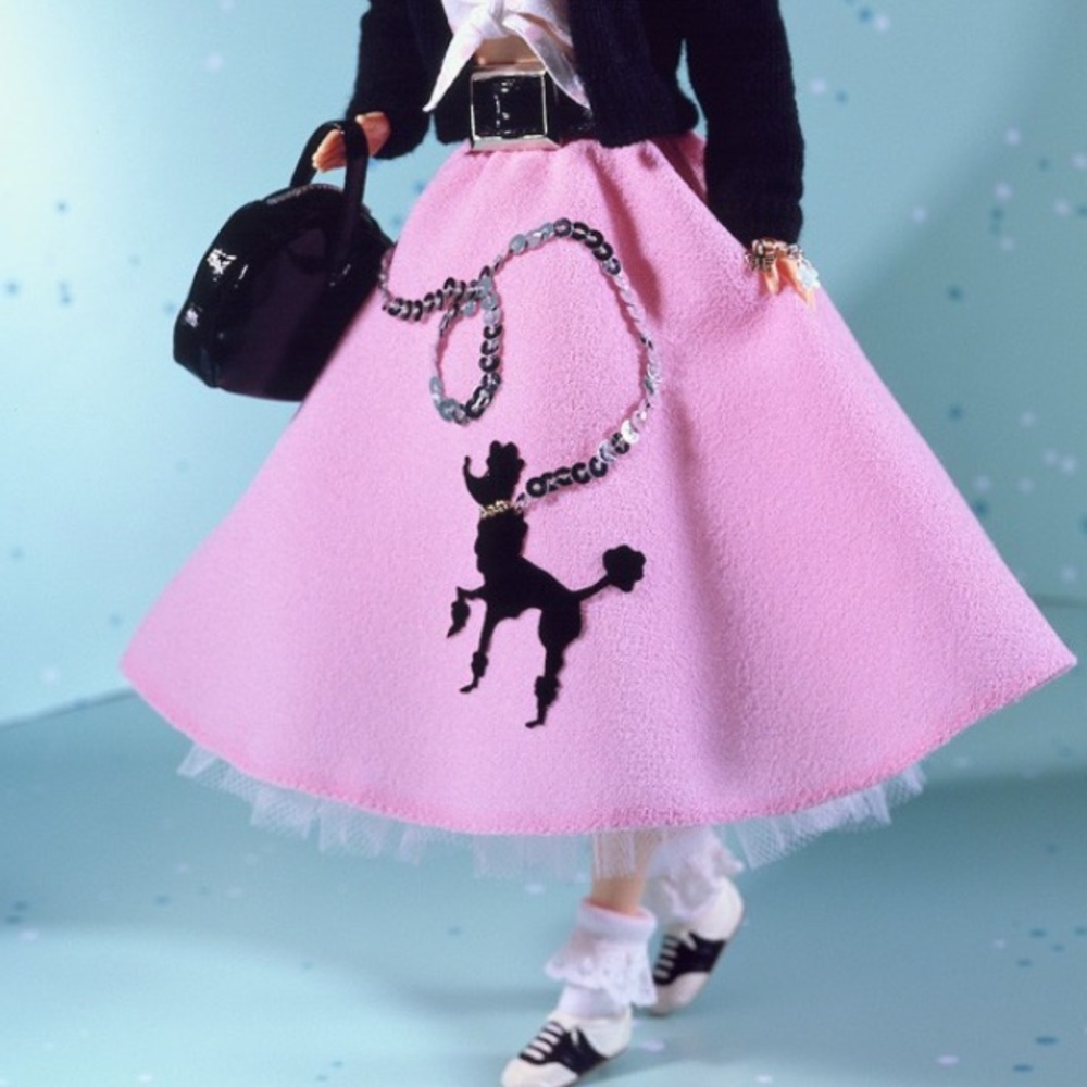 CHARADES BARBIE HALLOWEEN COSTUME child’s Poodle DRESS 50’s